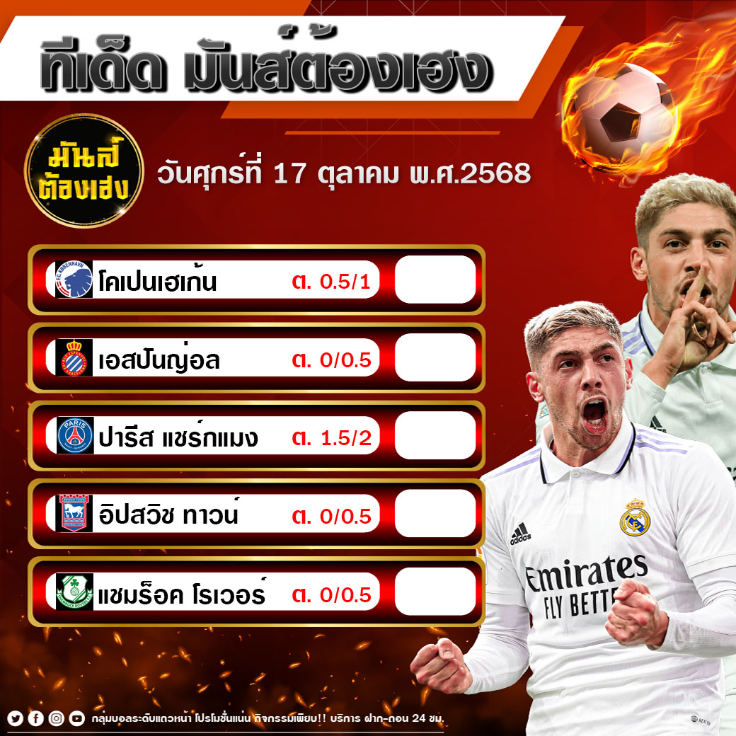 TDEDARENA : ทีเด็ดบอลวันนี้ ทีเด็ดบอลสุดแม่น