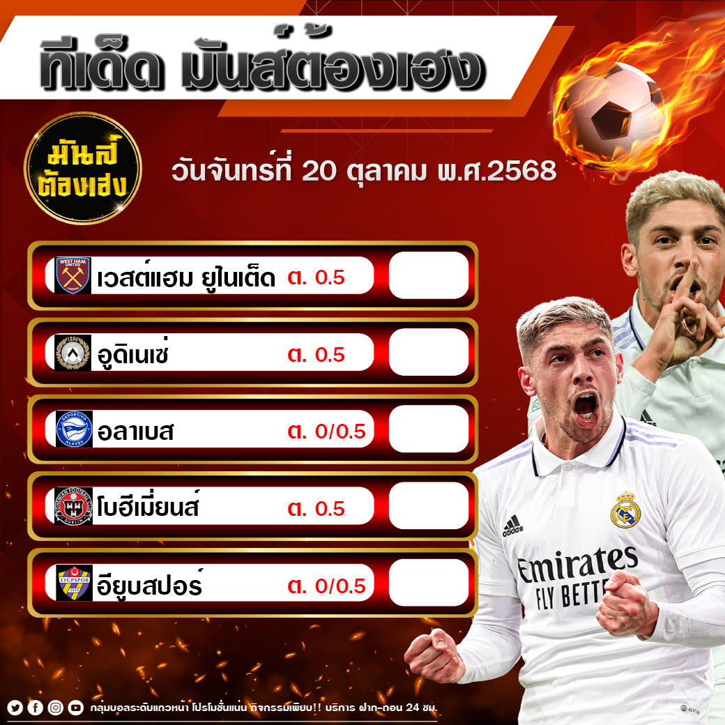 TDEDARENA : ทีเด็ดบอลวันนี้ ทีเด็ดบอลสุดแม่น